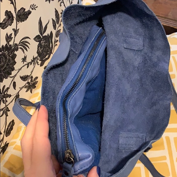 ModCloth Sky Blue Leather Shopper Tote - Picture 5 of 11